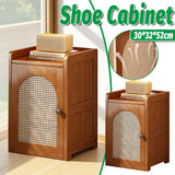 Home Shoe Cabinet with Doors Multi-Layer Dustproof Shoe Storage Entryway Hallway