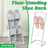 Metal Floor Standing Slipper Rack for Entryway Hallway Bathroom