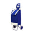 1X Shopping Cart Carts Trolley Foldable Bags Luggage Wheels Folding Basket - Blue