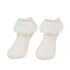 Lace Ruffle Frilly Short Socks for Girls Ankle Length S Size Fits 1-3 Years - Yellow