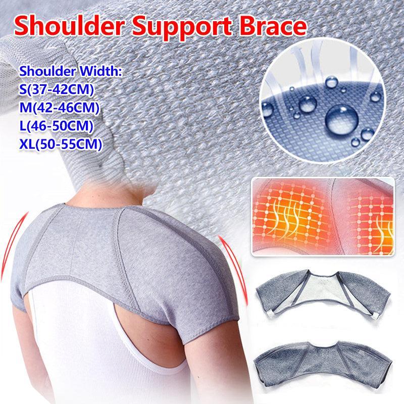 Double Shoulder Support Brace Strap Joint Sport Gym Arthritis Protector Wraps - L(46-51CM)