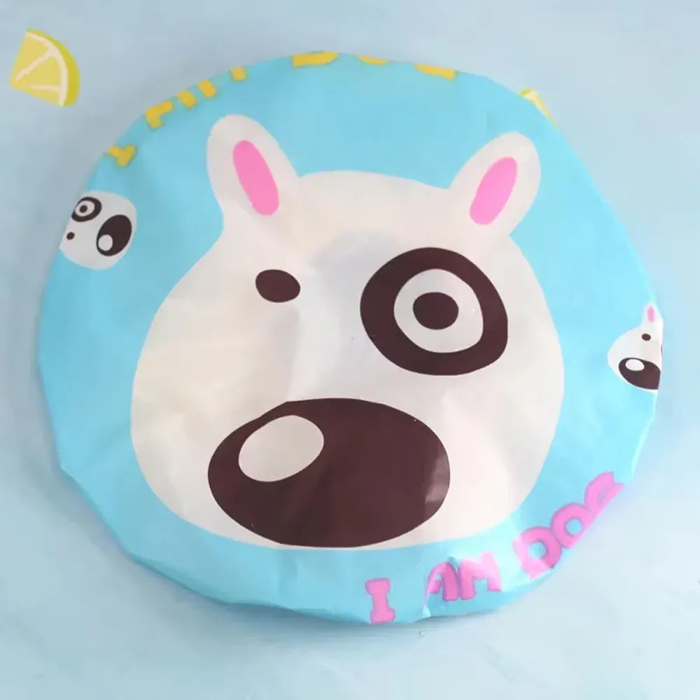 EVA Shower Cap Hair Cover Elastic Bath Reusable Kitchen Oil Splash Cap