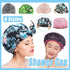 Woman Shower Cap Reusable Long Hair Large Turban Bathroom Waterproof Hair Cap - Streak