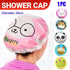 Reusable Women Girls Hair Wrap Waterproof Shower Bath Shower Cap Hat - Giraffe
