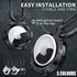 For Apple Airtag Armor Silicone Shockproof Protective Case Air Tag Cover Holder - Black