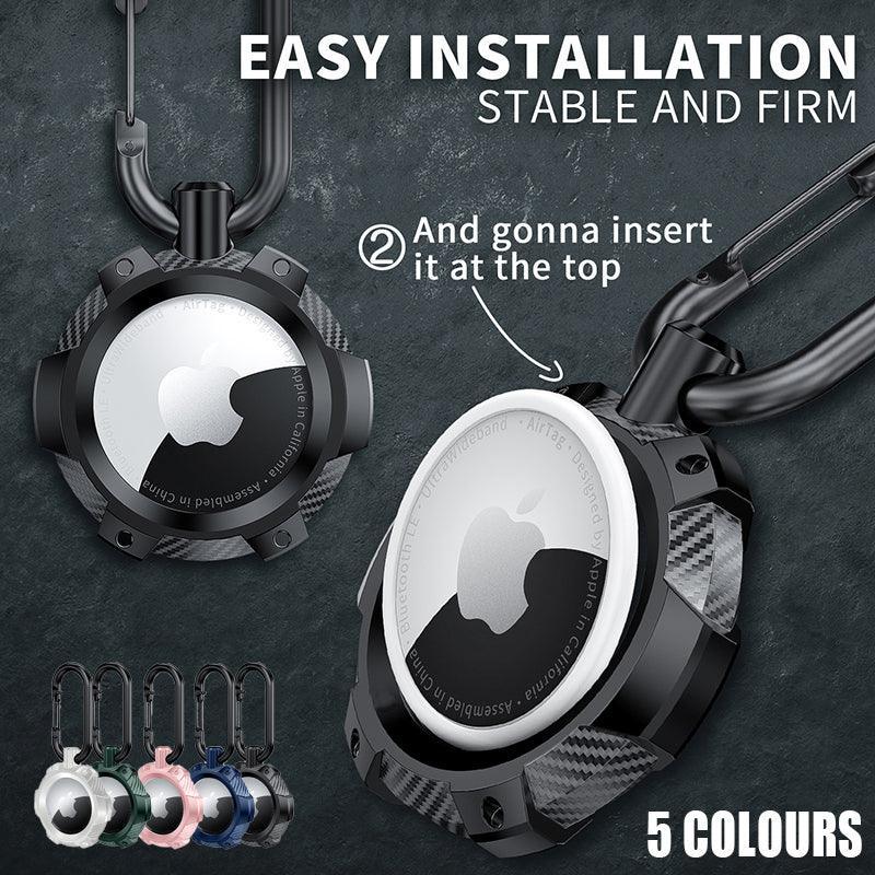 For Apple Airtag Armor Silicone Shockproof Protective Case Air Tag Cover Holder - Blue