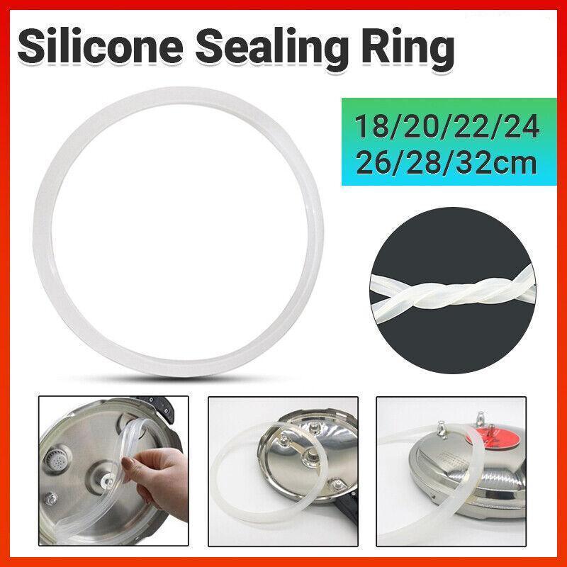 Replacement Silicone Rubber Clear Gasket Sealing Ring Pressure Cooker Kitchen - 28CM