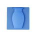 1PC Stick-On Silicone Vase Wall Sticker Reusable Window Flower Decal Pot Decor - Blue