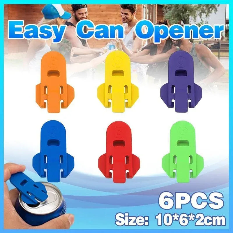 6X Easy Can Opener Portable Drink Beer Cola Beverage Drink Opener Party Tool