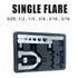 Single Flare Tool Kit Copper Pipe Expander for Brake AC Fuel Lines 5 Sizes