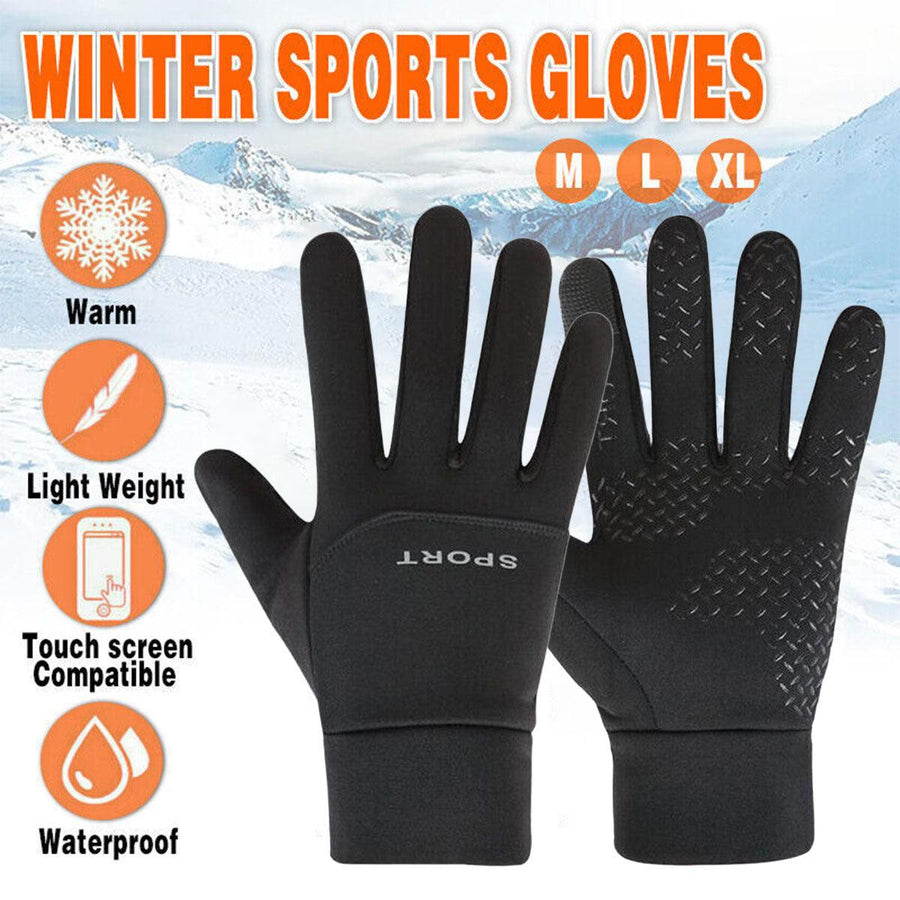 Winter Warm Thermal Outdoor Sports Waterproof Windproof Touch Screen Ski Gloves - L
