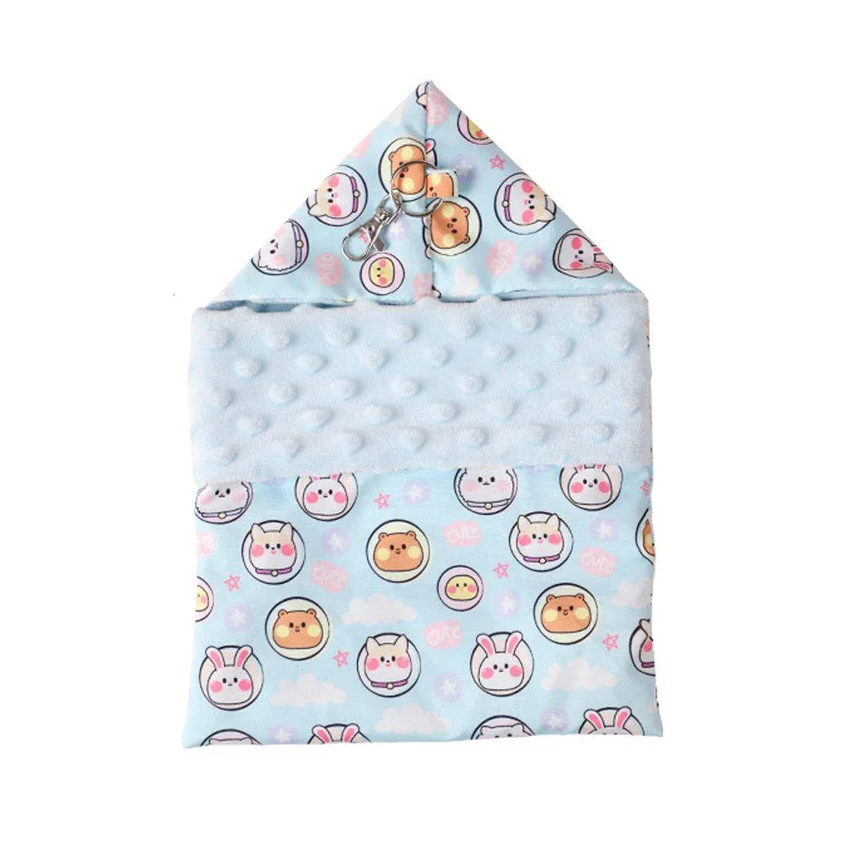 Lightweight Summer Cotton Sleeping Bag Nest Hamsters Small Pets Nest Hammock - Blue