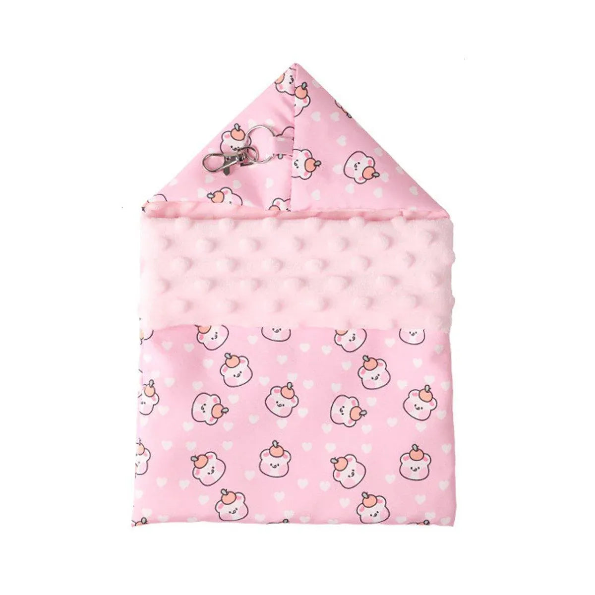 Lightweight Summer Cotton Sleeping Bag Nest Hamsters Small Pets Nest Hammock - Pink