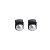 Mini Hair Claw Faux Pearl Hair Clip Hairpins For Women Girls Black Small Grab - Pearl