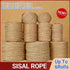 Sisal Rope Natural Jute Hemp Manila Twine String Cord 1-14mm Thick Craft DIY - 6Rolls-1MM*100M
