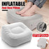 Travel Inflatable Foot Rest Air Pillow Cushion Office Home Leg Footrest Relax
