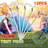 12PCS Heavy Duty Steel Tent Pegs 182mm Camping Ground Stakes for Outdoor Use