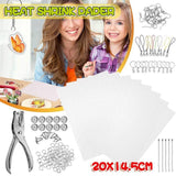 DIY Creative Craft 182 Heat Shrink Plastic Sheet Kit Blank Shrink Film Art Paper