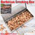 Stainless Steel Smoke Box Barbecue BBQ Smoking Wood Chip Smoker Grill Tool Box