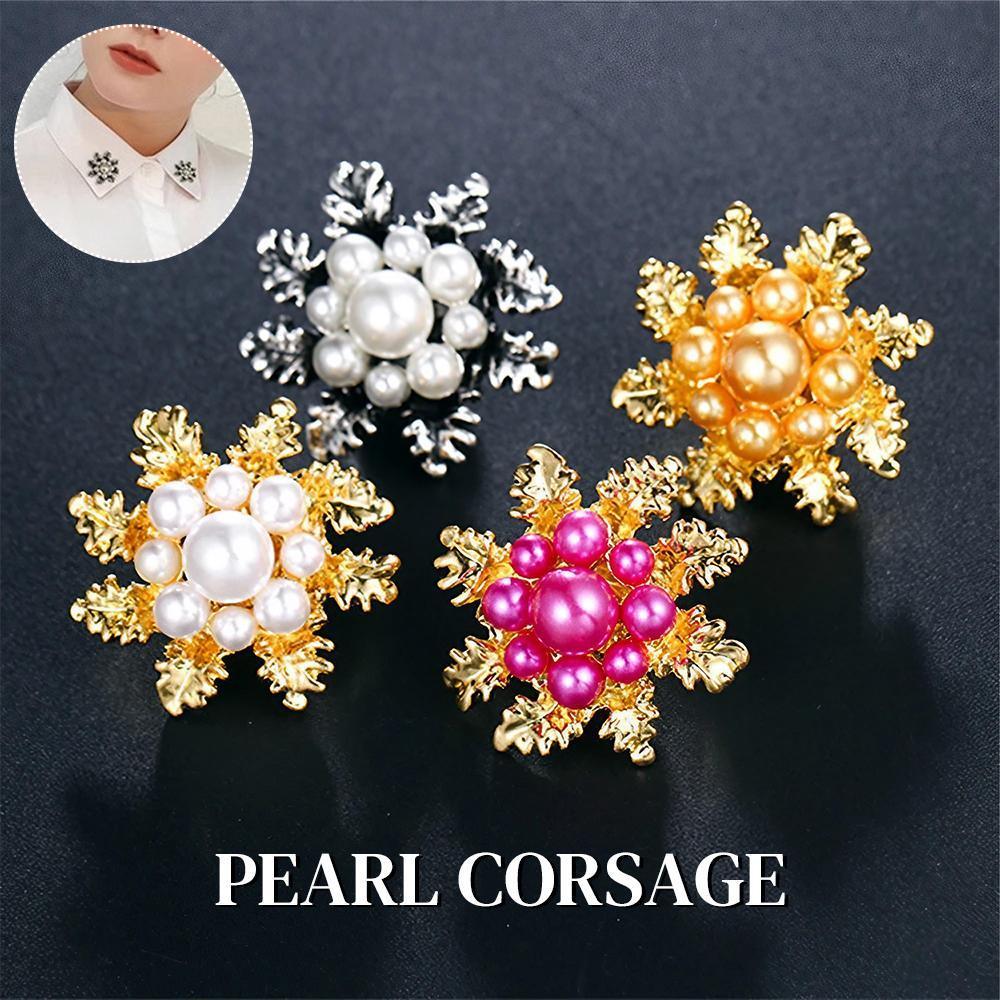 Imitation Pearl Brooch Elegant Jewelry Fashion Accessory Women Ladies Gift - Sliver