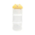 3-Tier Portable Pet Food Storage Container - Stackable Snack Bucket Bear Lid - Yellow