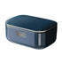 Household Wall Mounted Soap Box With Lid Drainage Non Punch Bathroom Storage Box - Blue