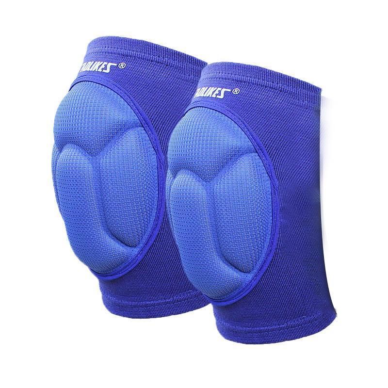 Knee Pad Crashproof Antislip Brace Leg Sleeve Protector Guard Support Men - Blue*1 Pair