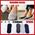 5 Pairs No Show Liner Socks Non Slip Cotton Low Cut Invisible Unisex Footies - White+Light Grey+Dark Grey+Navy*2