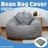 Large Bean Bag Chair Sofa Cover in Grey with Durable Fabric 120×100cm