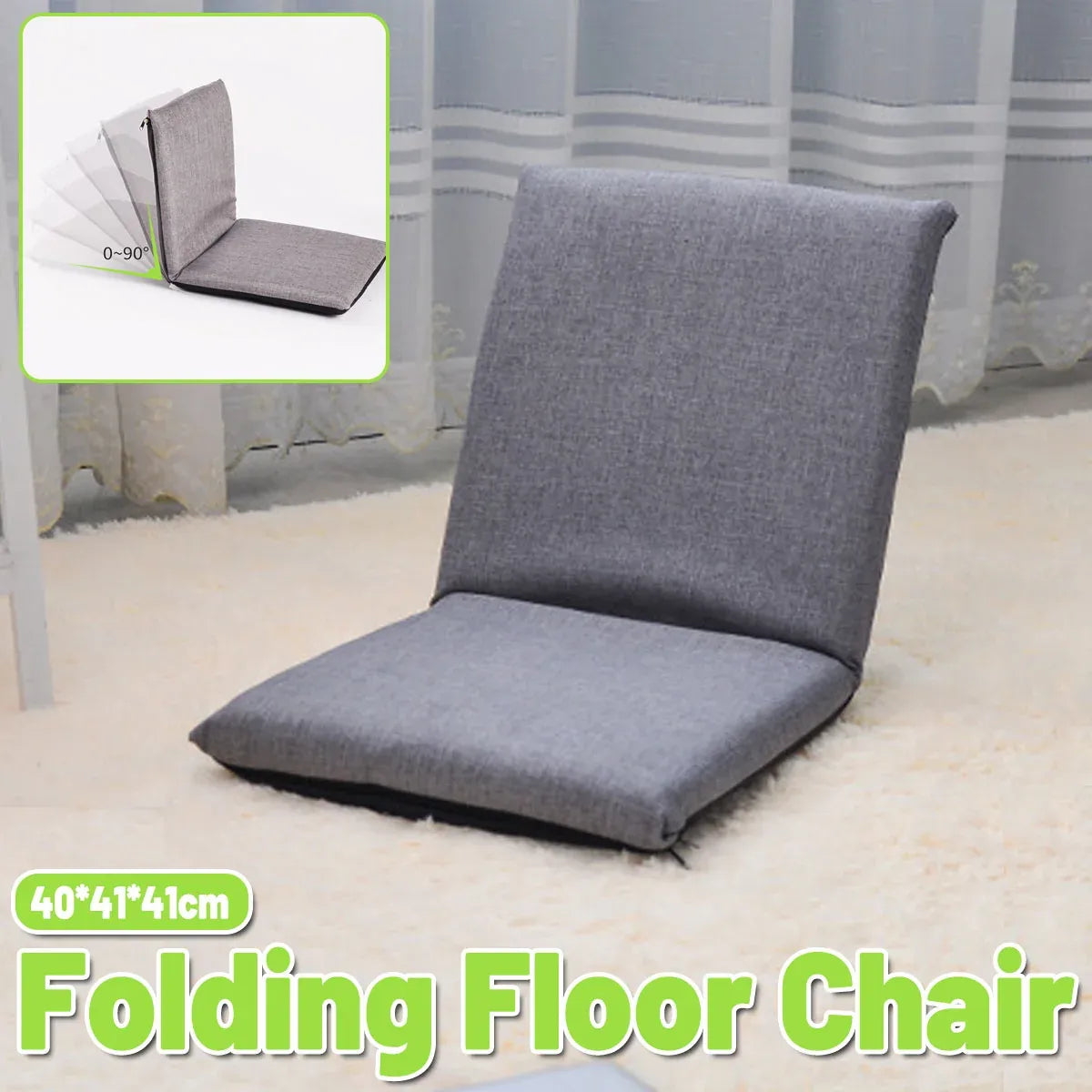 Floor Lounge Sofa Camping Portable Recliner Beach Chair Folding Outdoor Use
