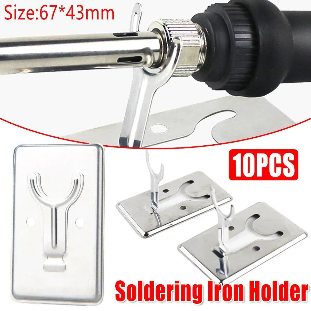 10pcs Soldering Iron Stand Y Type Fixed Plate Holder Soldering Iron Station Set