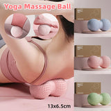 Peanut Massage Ball Foot and Muscle Relaxation Yoga Fitness Massage Tool - Green