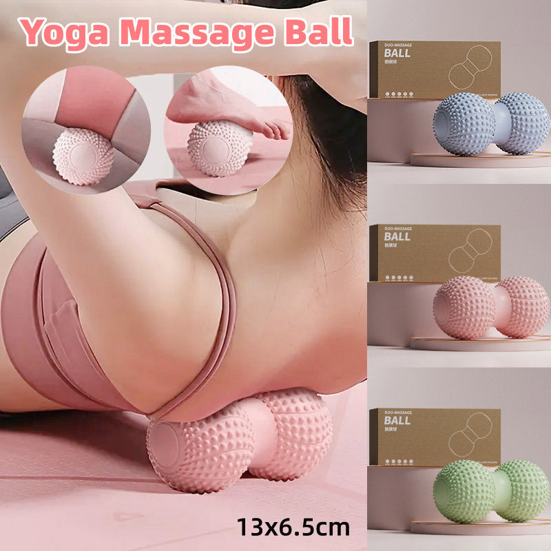 Peanut Massage Ball Foot and Muscle Relaxation Yoga Fitness Massage Tool - Green