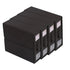 4pcs Simple Pure Colour Storage Boxes Organizer Home Office Storage Solution - Black