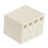 4pcs Simple Pure Colour Storage Boxes Organizer Home Office Storage Solution - Cream