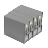 4pcs Simple Pure Colour Storage Boxes Organizer Home Office Storage Solution - Grey