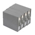 4pcs Simple Pure Colour Storage Boxes Organizer Home Office Storage Solution - Grey