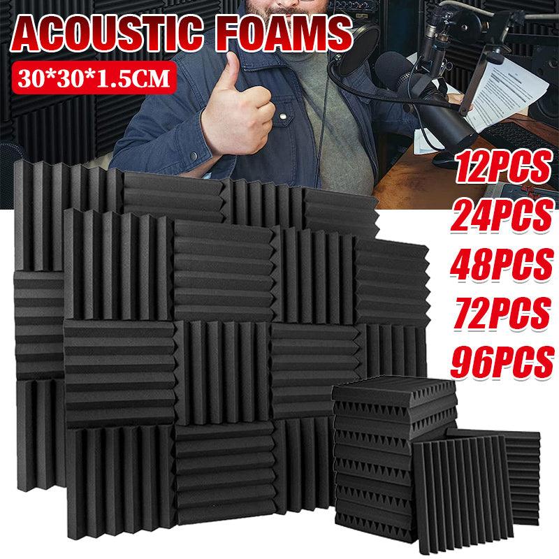 Sound Proofing Acoustic Panels Tiles Foam Studio Egg Shell Insulation Bass Traps - 12PCS