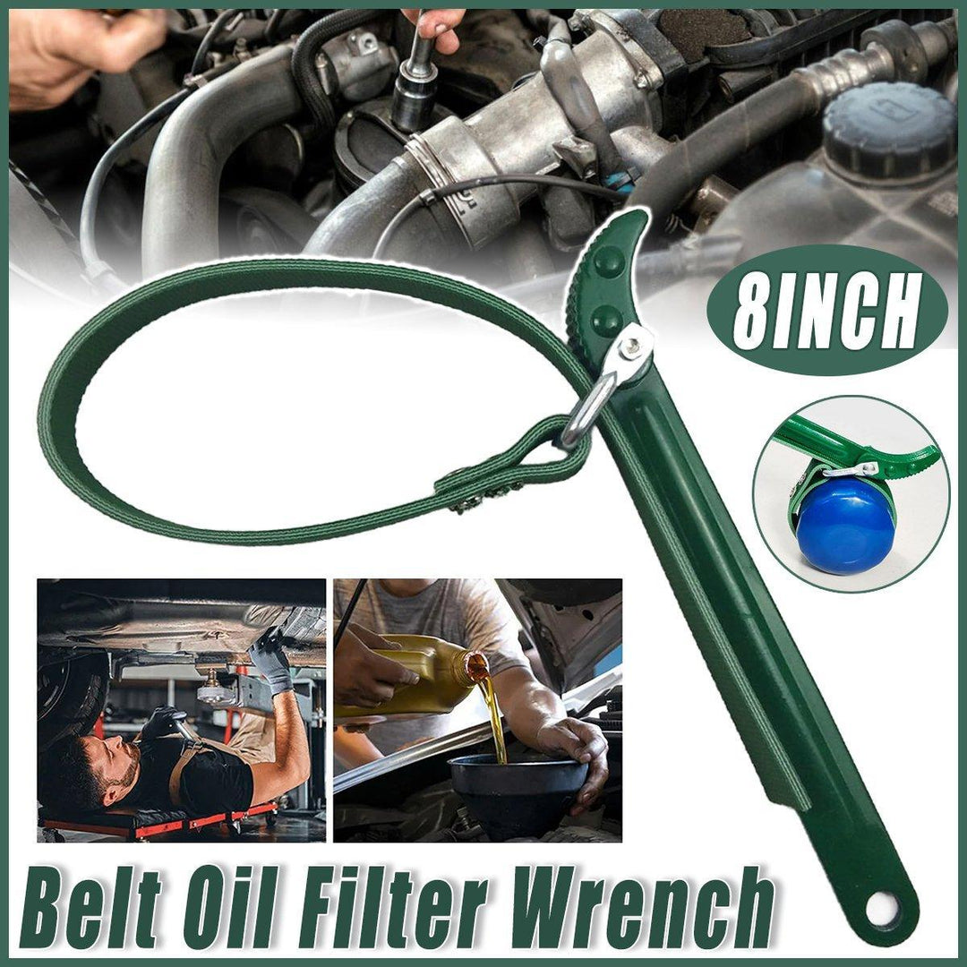 Oil Filter Belt Wrench Puller Strap Spanner Filter Cartridge Removal Tool