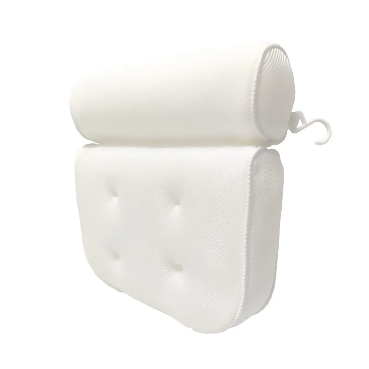 Bathtub Pillow Non-Slip for Bath Spa Shower Comfortable Water Resistant - White