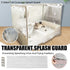 Transparent Cage Splash Guard EVA Cover for Rabbit Hutch Wall Protector Trim Fit