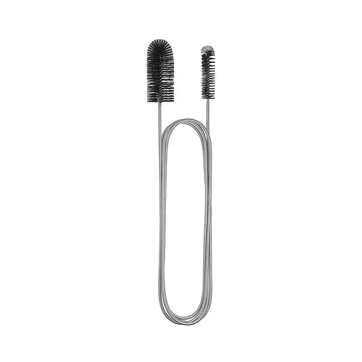Spring Brush Aquarium U Shaped Pipe Cleaner Brush for Hole Cleaning Fish Tank - Black