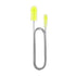 Spring Brush Aquarium U Shaped Pipe Cleaner Brush for Hole Cleaning Fish Tank - Yellow