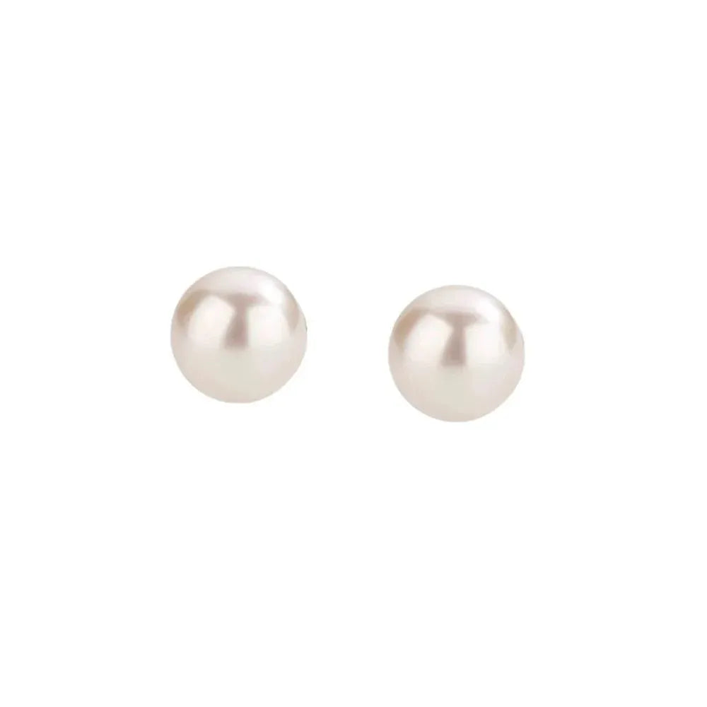 High-Grade Pearl Earrings for Women Stylish Jewelry Gift Classy Accessories - 10MM