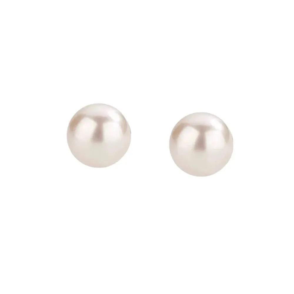 High-Grade Pearl Earrings for Women Stylish Jewelry Gift Classy Accessories - 14MM