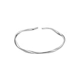 Women Fishtail Bracelet Chain Twisted Cuff Bracelet Bangle Adjustable Bracelets - 2