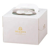 30PCS White Portable Cake Boxes Display Window Packing Case Party with Handle Birthday - 12 inch