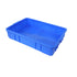 Rectangular Hardware Tool Box Large Capacity Storage Organizer for Garage Use - Blue
