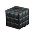 Luxury Leather Square Tissue Box Living Room Hotel Roll Paper Tube Holder - Black