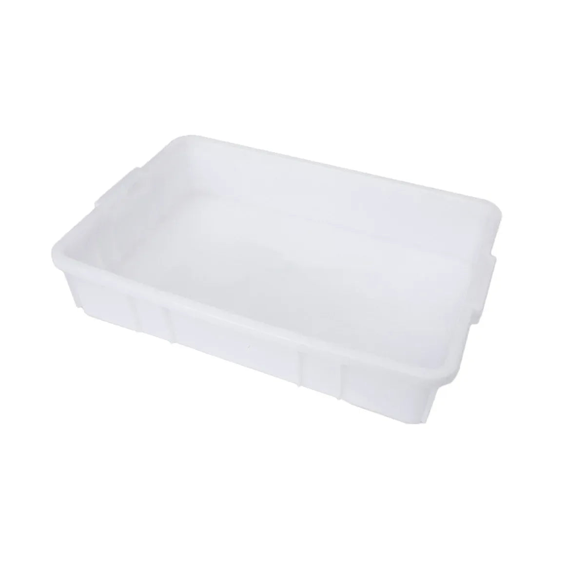 Rectangular Hardware Tool Box Large Capacity Storage Organizer for Garage Use - White